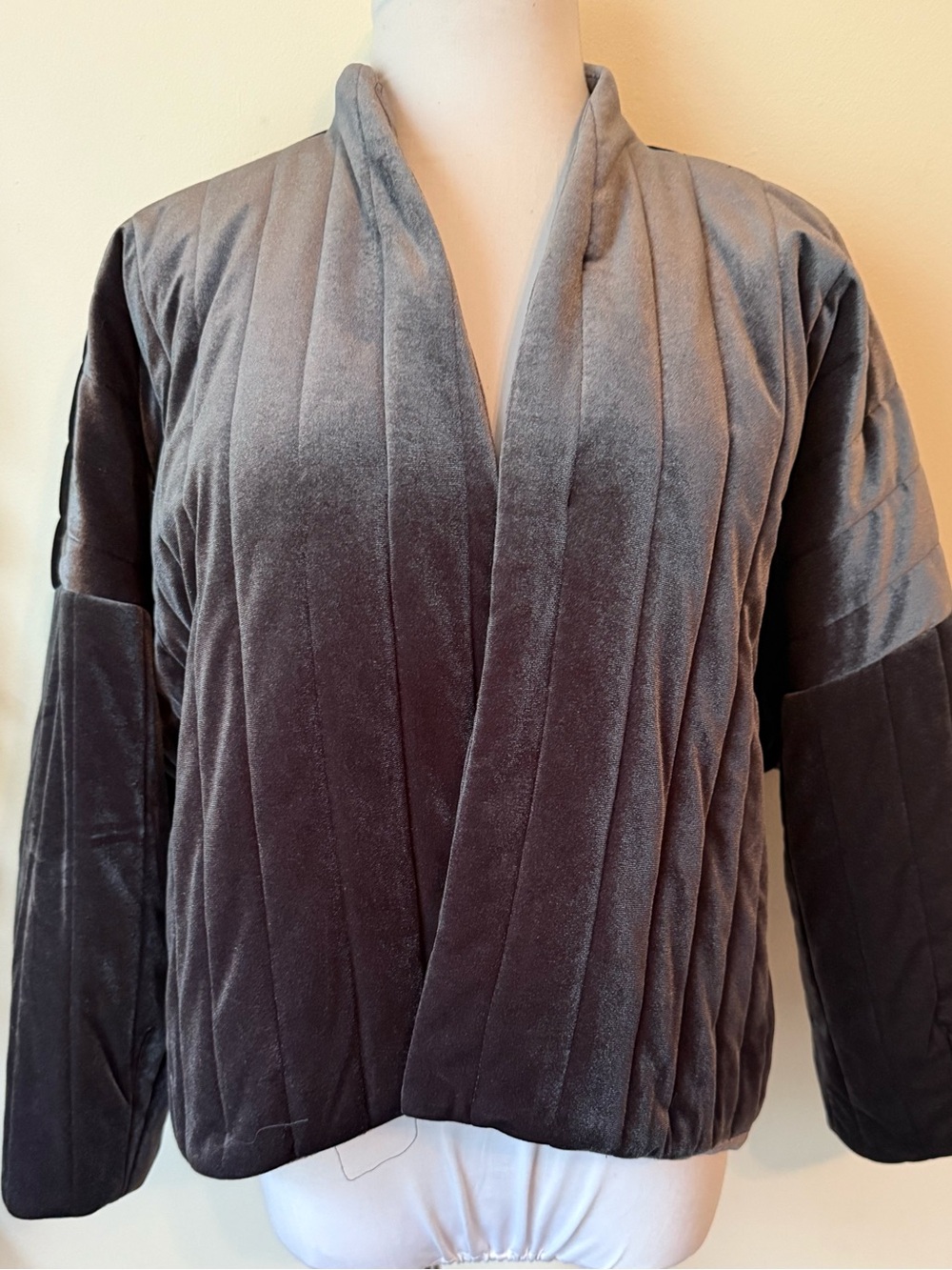 Grey Velvet Jacket